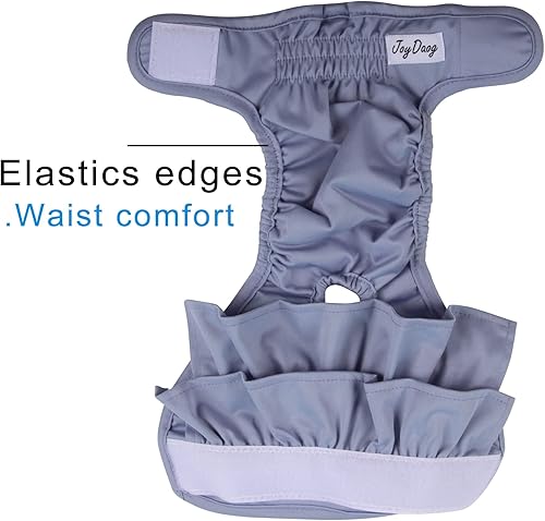 Miniatura 5 de Paquete de 3 pañales para perros pequeños, vestido para mujer, reutilizables, de primera calidad, para incontinencia de calor y período, S