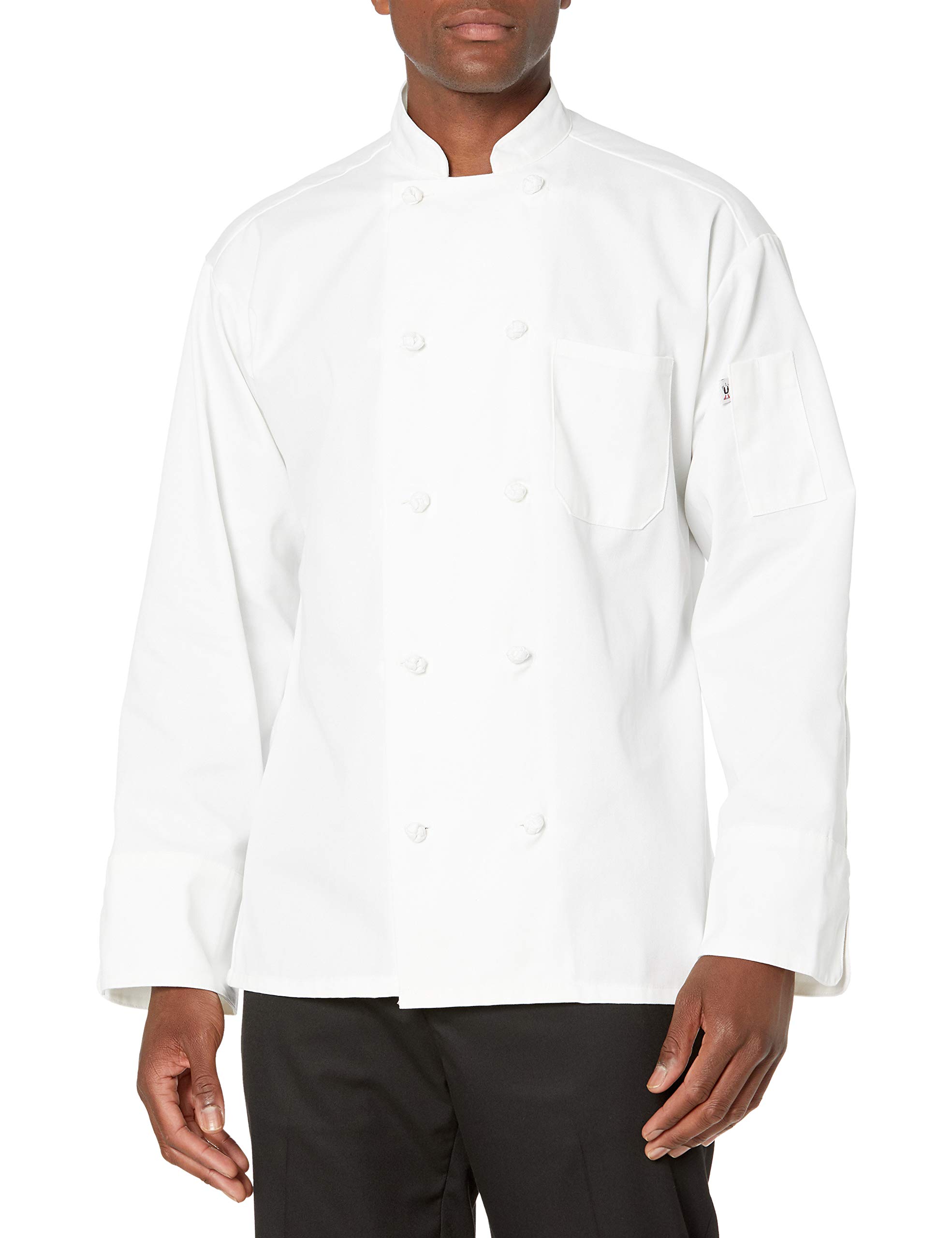 Uncommon Threads Unisex Classic Knot Button Chef Coat