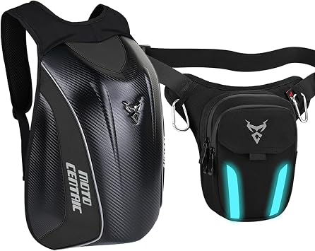 Motorcycle Backpack LED light Motorcycle Leg bag