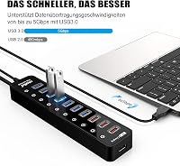Atolla USB 3.0 Hub 11 portos aktív elosztó 48W tápegységgel 2