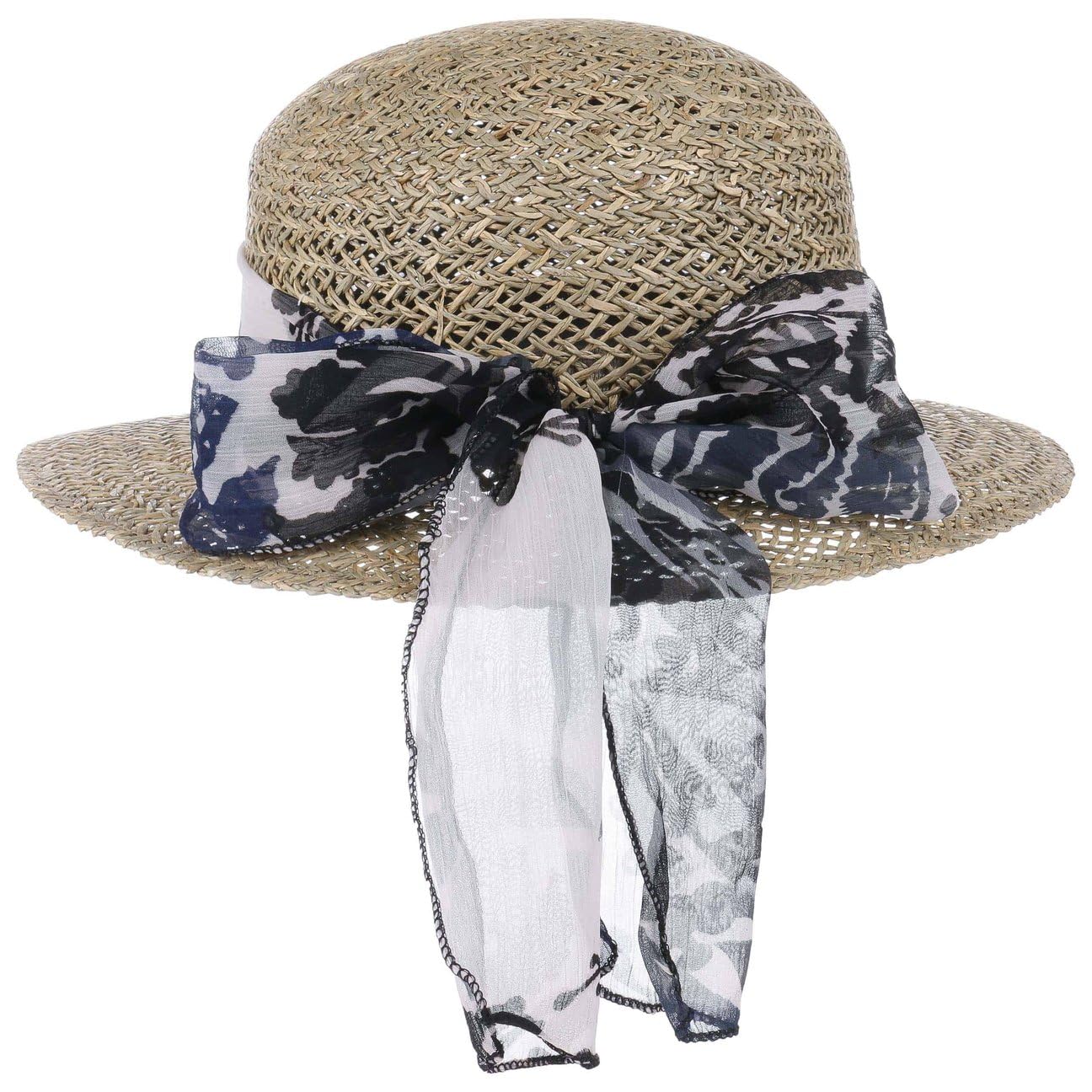 Lierys Chapeau Seagrass avec Bande en Tissu Femme - Made in Italy de Soleil D'Ete Plage Ete Printemps-ete
