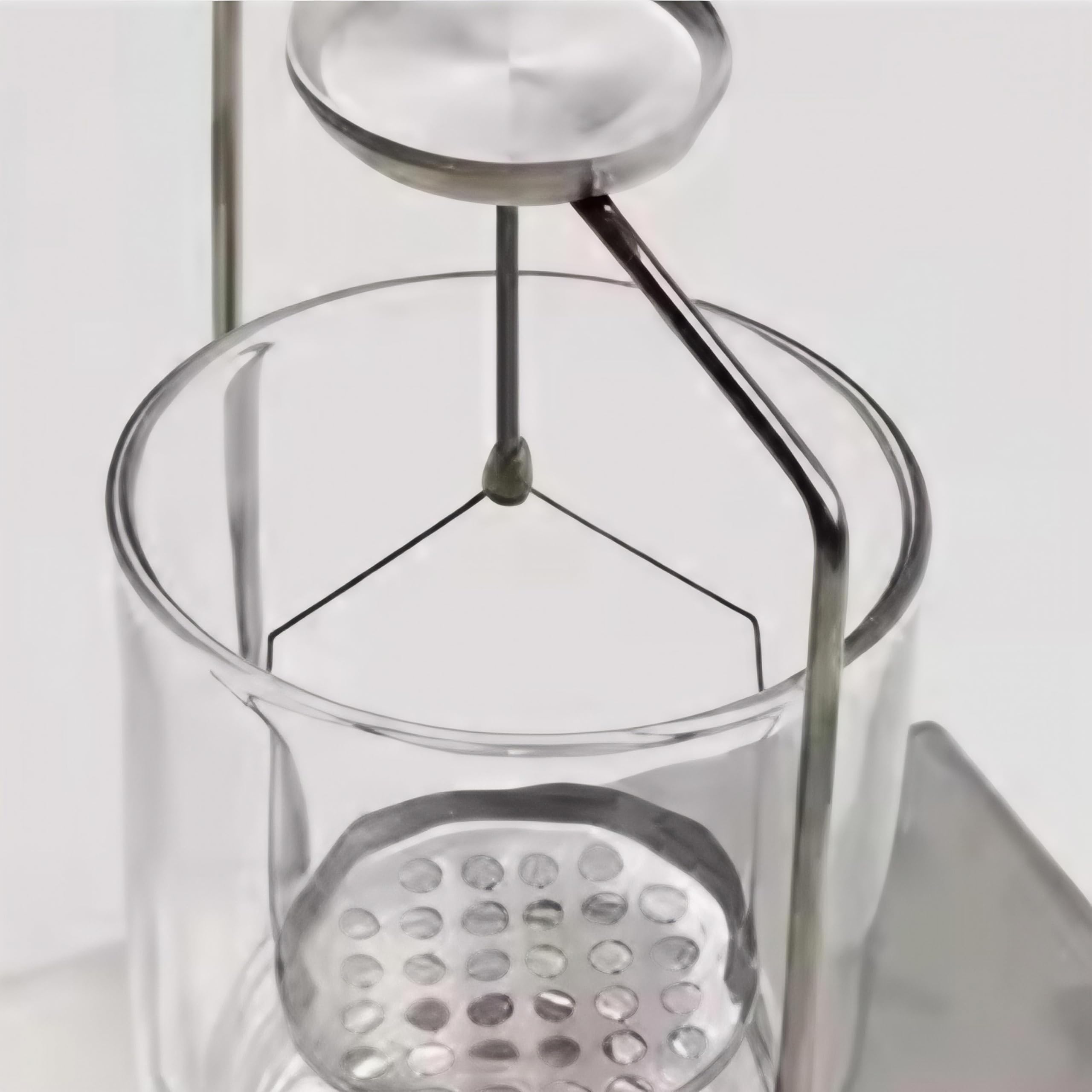 Marco De Densidad Y Gravedad Específica, Balanza De Precisión para Determinación De Densidad De Líquidos Y Sólidos, Compatible con Todo Tipo De Básculas De Laboratorio.