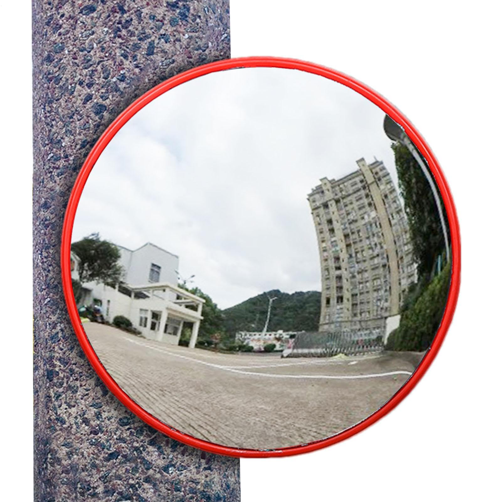 Specchio di ingresso - Specchio di sicurezza da 22 pollici | Ampia vista | in policarbonato: convesse per interni ed esterni per accessi, garage, strade, parcheggi,