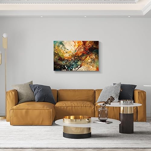 Miniatura 457 de Lienzo artístico para pared, pinturas de arte abstracto, fantasía azul, grafiti colorido sobre fondo blanco; decoración artística moderna para sala