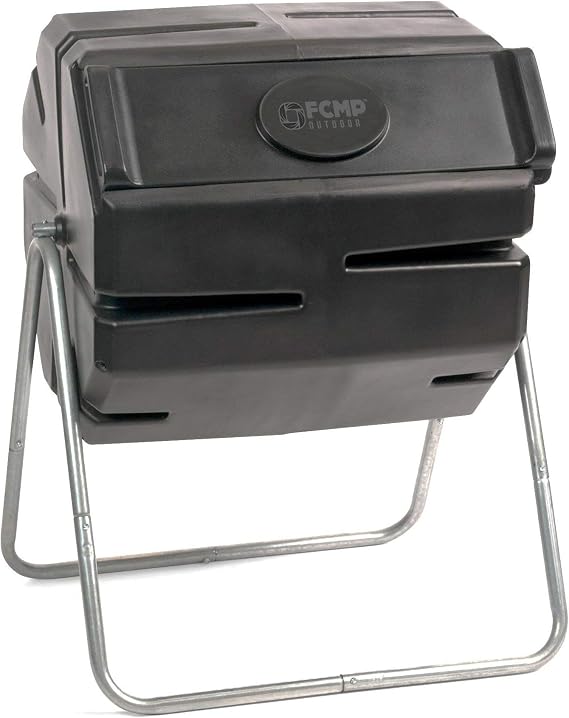FCMP Outdoor 37 Gallon 1 Piece Plastic Single Chamber Roto T