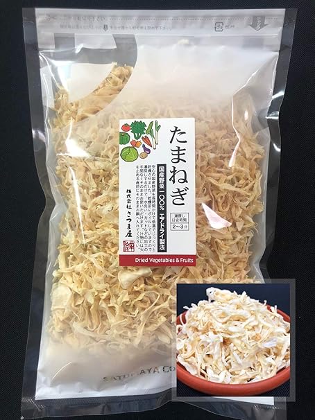Amazon 国産乾燥たまねぎ 275g 国産乾燥野菜シリーズ 玉ねぎ タマネギ エアドライ 低温熱風乾燥製法 九州産 熊本県産 みそ汁 フリーズドライ ドライベジタブル 保存食 非常食 長期保存 株式会社さつま屋 乾燥野菜 通販
