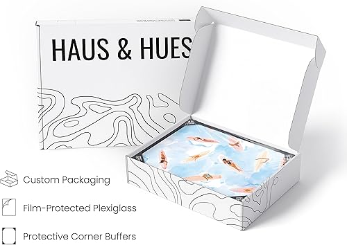 Vista 396 de HAUS AND HUES Evil Eye Decor - Navy Blue Wall Art, Evil Eye Wall Decor, Mykonos Artwork, Evil Eyes Print, Big Eyes Painting Print, Evil Eye Poster