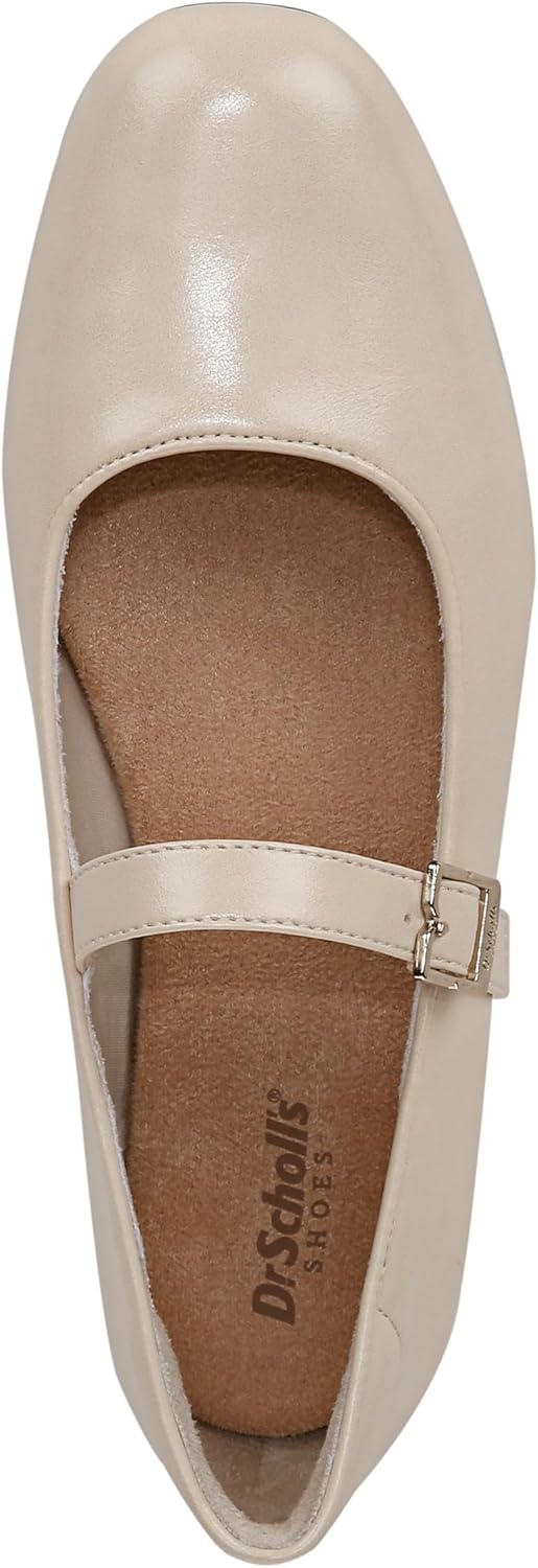 Dr. Scholl's Shoes Womens Wexley Jane Mary Jane Flat Ivory Beige Smooth 7.5 M - Image 5