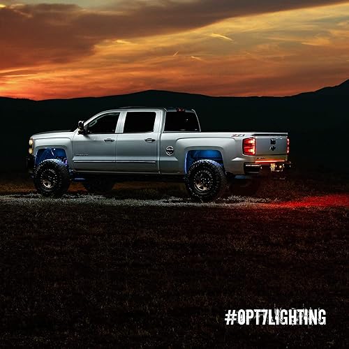 Miniatura 9 de OPT7 Barra de luz LED de triple fila Redline de 48 pulgadas con señal de giro roja secuencial (con adaptador de 7 vías a 4 pines)