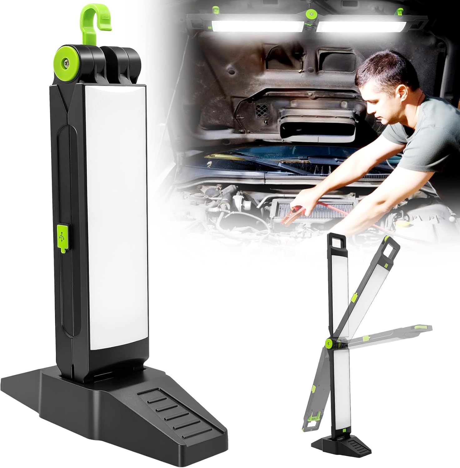 Tragbare LED Arbeitsleuchte 21V - Für Akku-Werkzeuge, IP67 Wasserdicht | Baustelle & Werkstatt