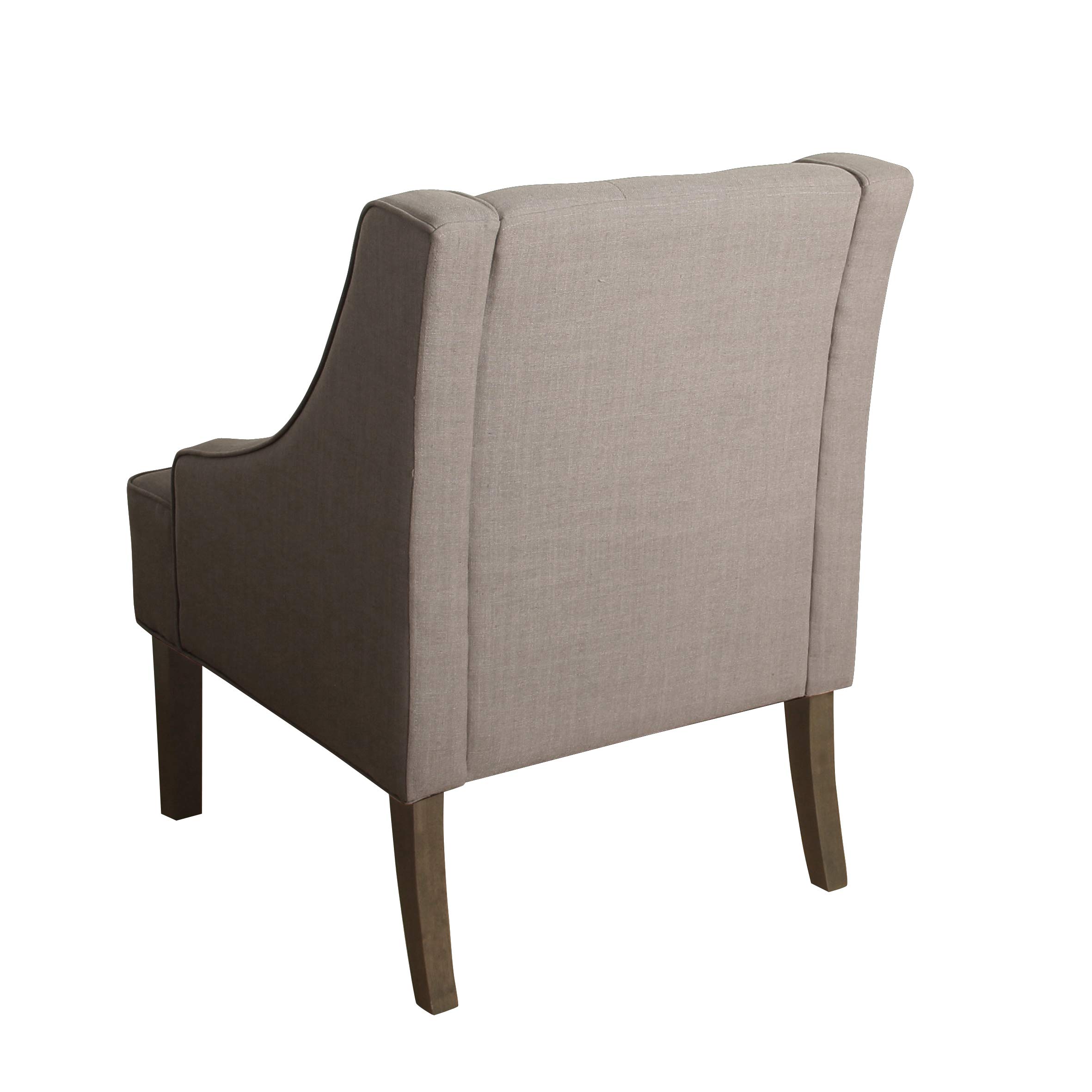 HomePop K7307-F2178 Kate Tufted Swoop Arm Accent Chair Tan HomePop K7307-F2178 Kate Tufted Swoop Arm Accent Chair Tan