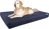 Vista 12 de Dogbed4less Cama ortopédica para perros grandes, impermeable, de espuma viscoelástica, funda de gamuza lavable y funda de cama extra para mascotas