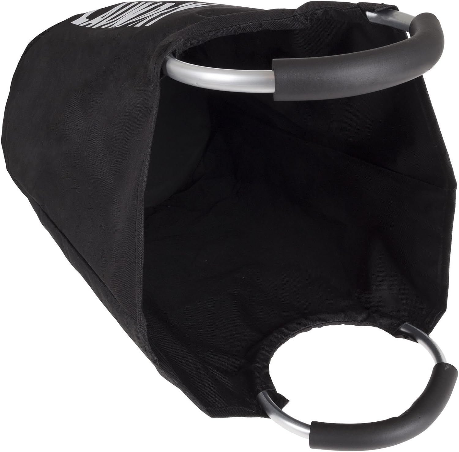 Laundry Hamper, Large Collapsible Canvas Clothes Basket with Round Handles for Convenient Carrying by Lavish Home (For Home, Nursery and Dorms)