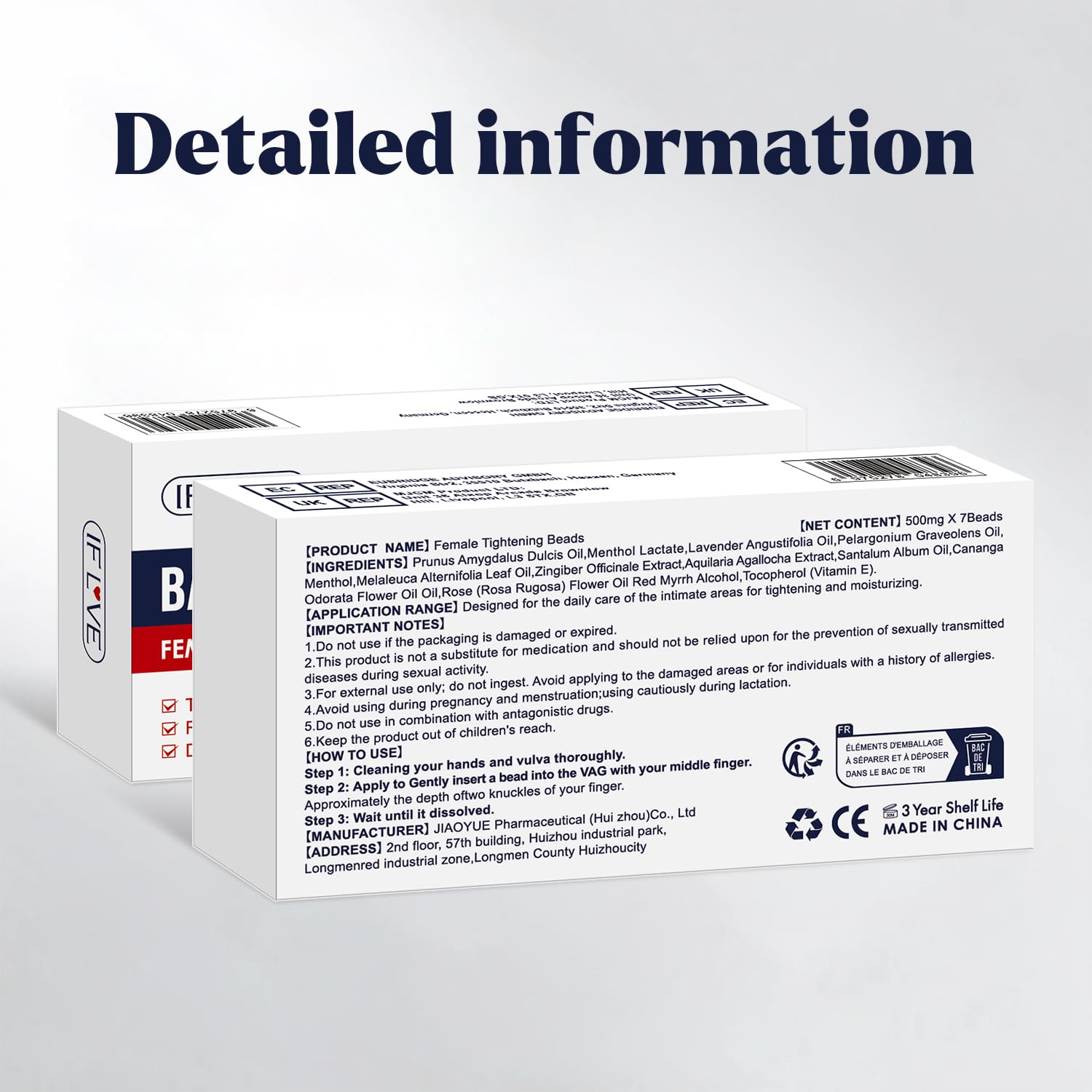 Female Vaginal Tightening Gel, Firming Liquibeads, Herbal Extract Care Improves vaginal laxity and dryness Enhances intimacy and pleasure Gentle Care