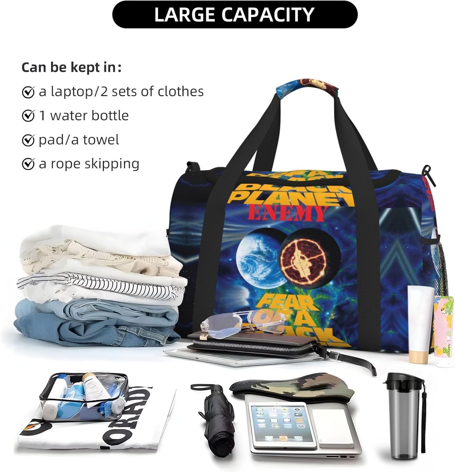 パブリック・エナミー ボストンバッグ 旅行バッグ ジムバック スポーツバッグ 3way シューズ収納