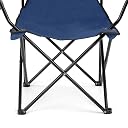 G-KARUNA Oversized Folding Camping Chair for Adults, Portable Heavy Duty Foldable Outdoor Chair with Carry Bag, Durable Nylon Fabric for Camping, Fishing, Hiking, Picnic, Beach & Travel (Navy Blue) gallery image