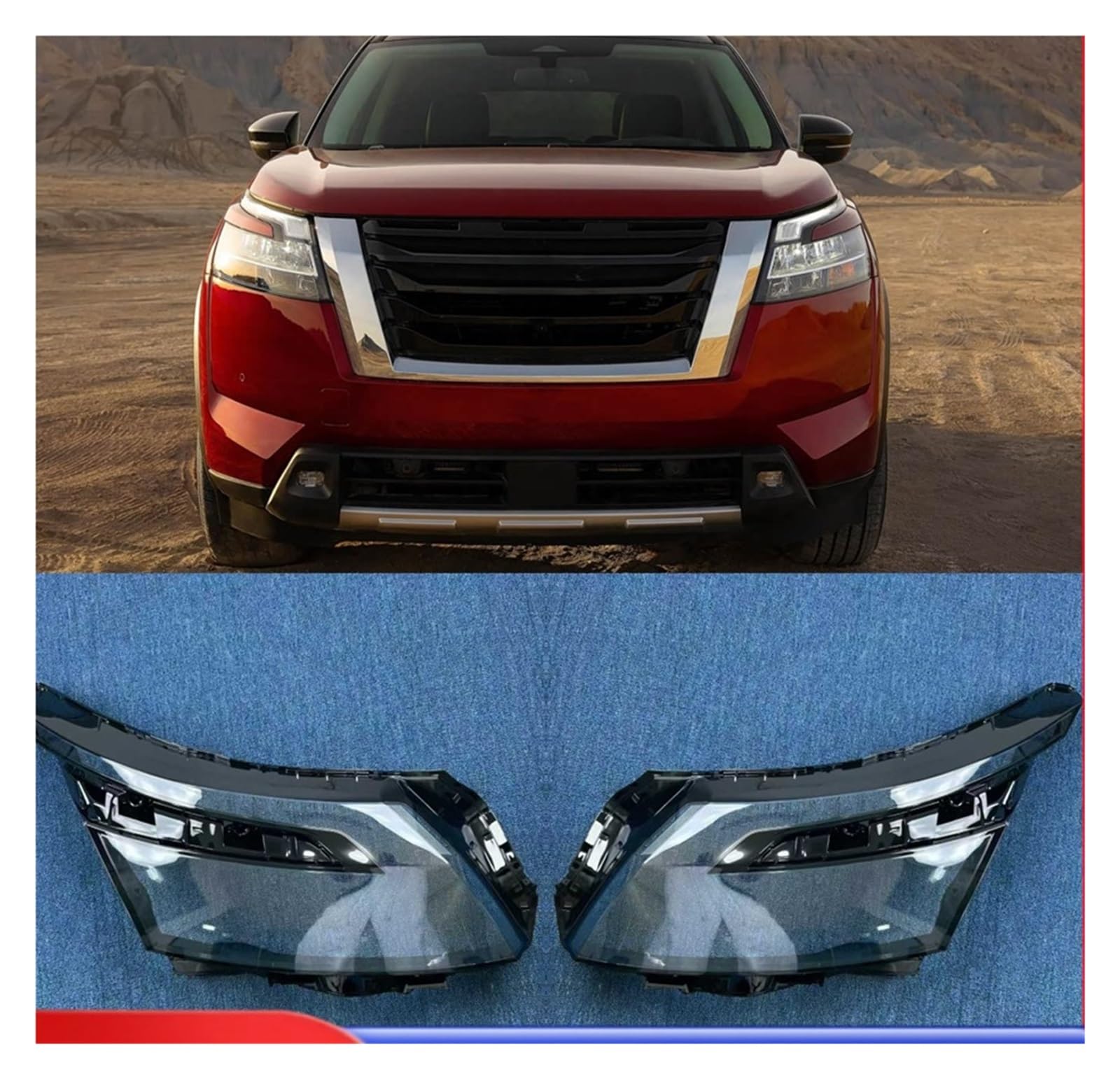 Auto Scheinwerfergläser Für Pathfinder 2021 2022 Autoscheinwerferabdeckung