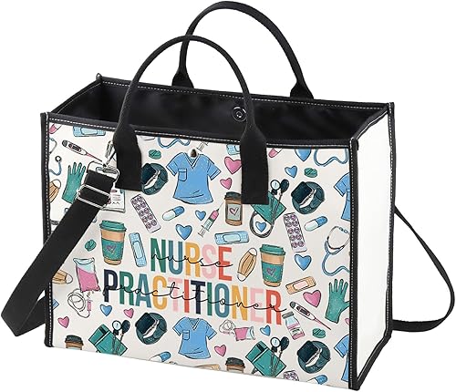 Miniatura 8 de WZMPA Enfermera practicante bolsa de cosméticos médico NP regalo enfermera practicante graduación maquillaje cremallera bolsa bolsa para enfermera