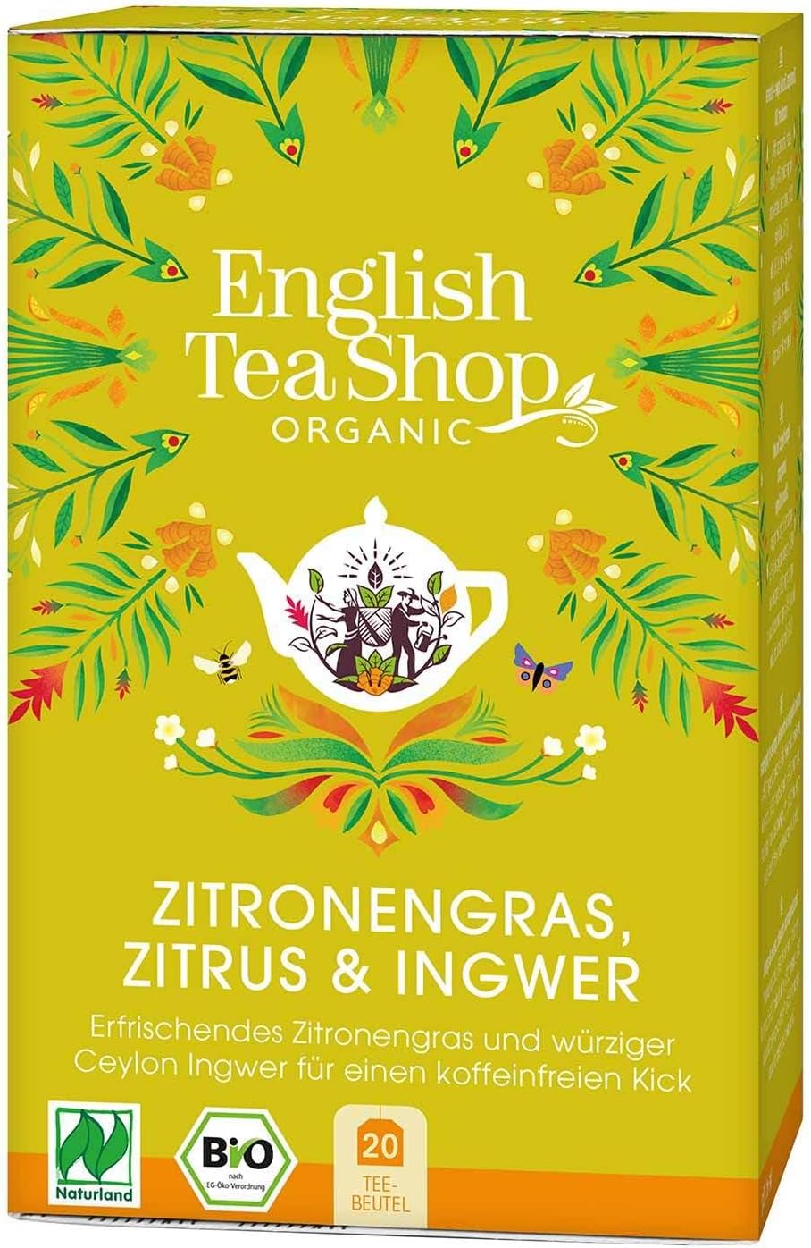 Lemongrass Citrus & Ginger - 20 Tea Bag Sachets, 30 g