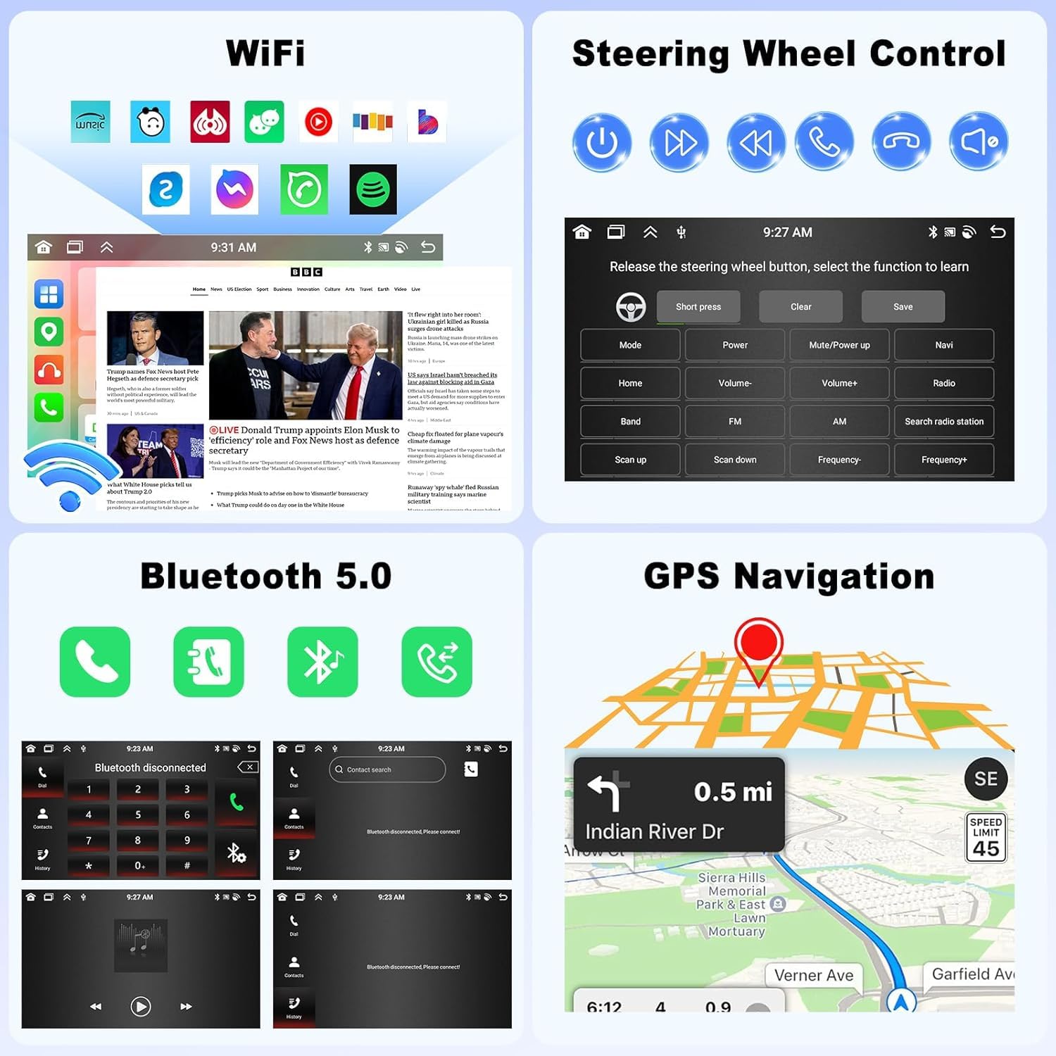 OiLiehu Autoradio Android 13 Per Audi A3/S3/RS3 (2003-2012) – 9 Pollici, 4+64GB, Wireless CarPlay, GPS, Bluetooth, Telecamera Inclusa