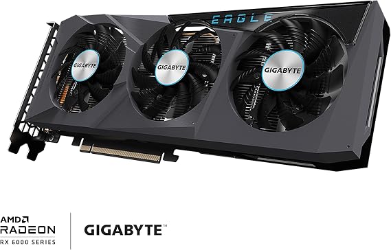 Gigabyte Radeon RX 6600 XT Eagle 8G Graphics Card, WINDFORCE 3X Cooling System, 8GB 128-bit GDDR6, GV-R66XTEAGLE-8GD Video Card