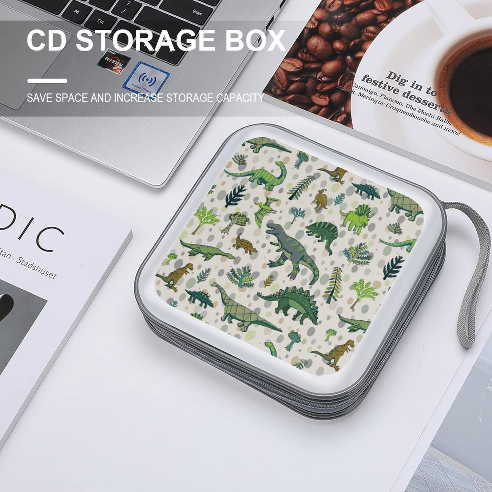 Amazon.co.jp: CD収納ボックス 恐竜 かわいい 可愛い ディスク収納 
