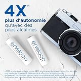 eneloop - Piles Rechargeables AAA (Lot de 4) - 800 mAh NiMH - pré-chargées - 4