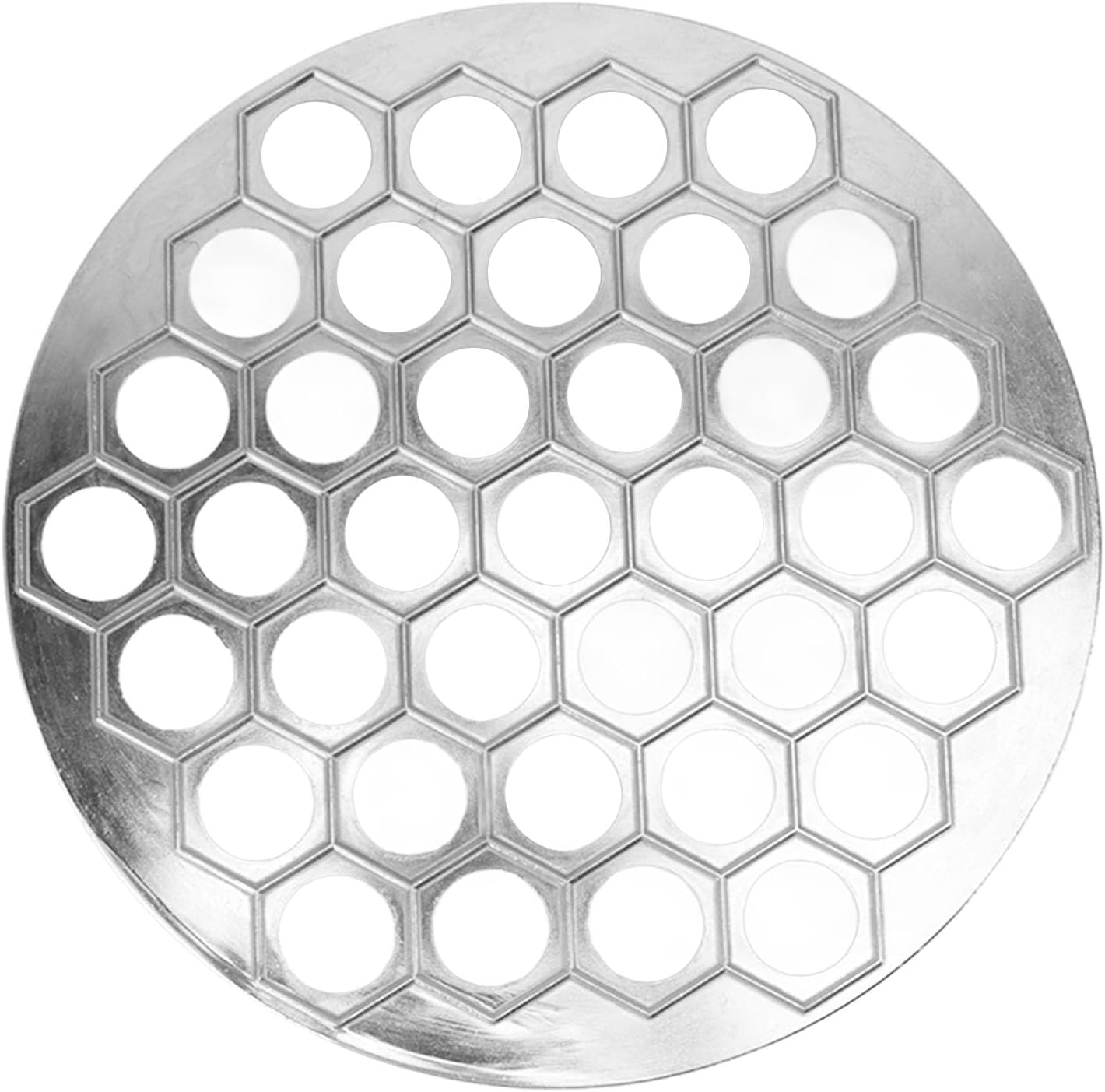 37 Holes Russian Ravioli Maker Dumplings , Aluminum Alloy Pelmeni Metal , Kitchen Russian Dumpling Press for Make Dumplings Manually (Silver)
