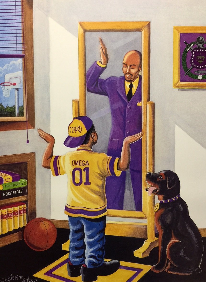 Lester Kern Definitely A Q: Omega Psi Phi Art Review