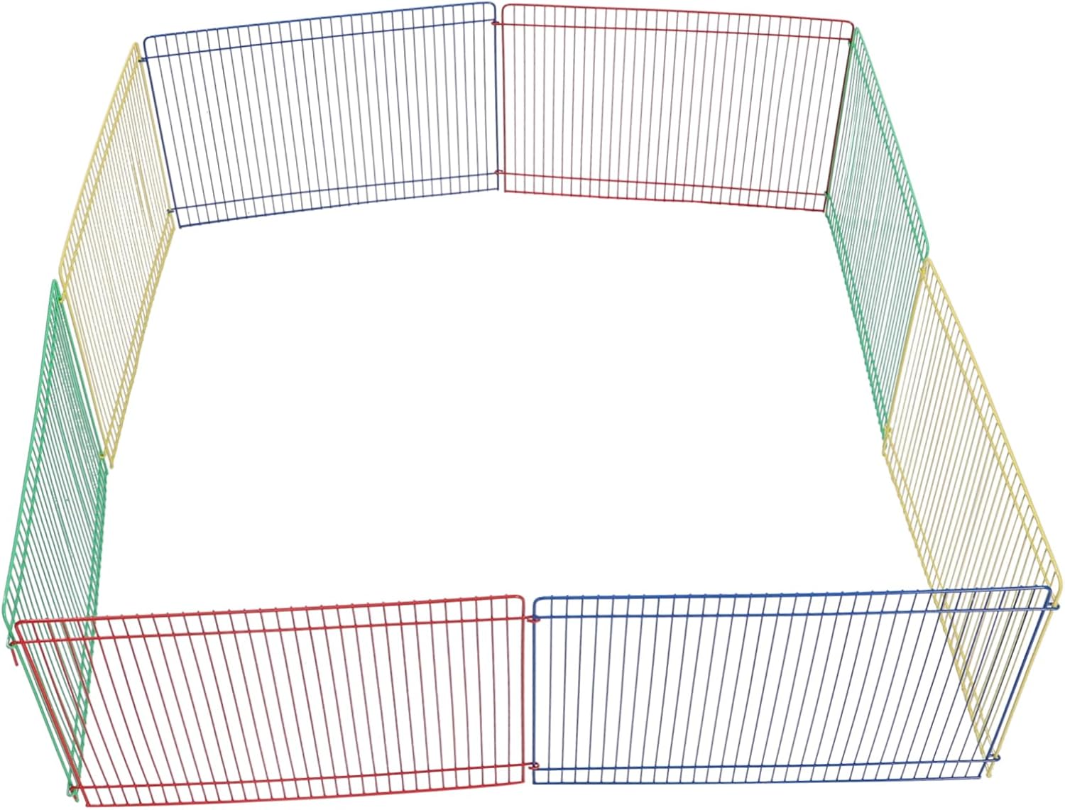 HANABASS 8pcs Small Animal Playpen for Guinea Pigs and Hamsters Exercise Fence Fun Hideout for Use Relieves Boredom and Encourages Activity