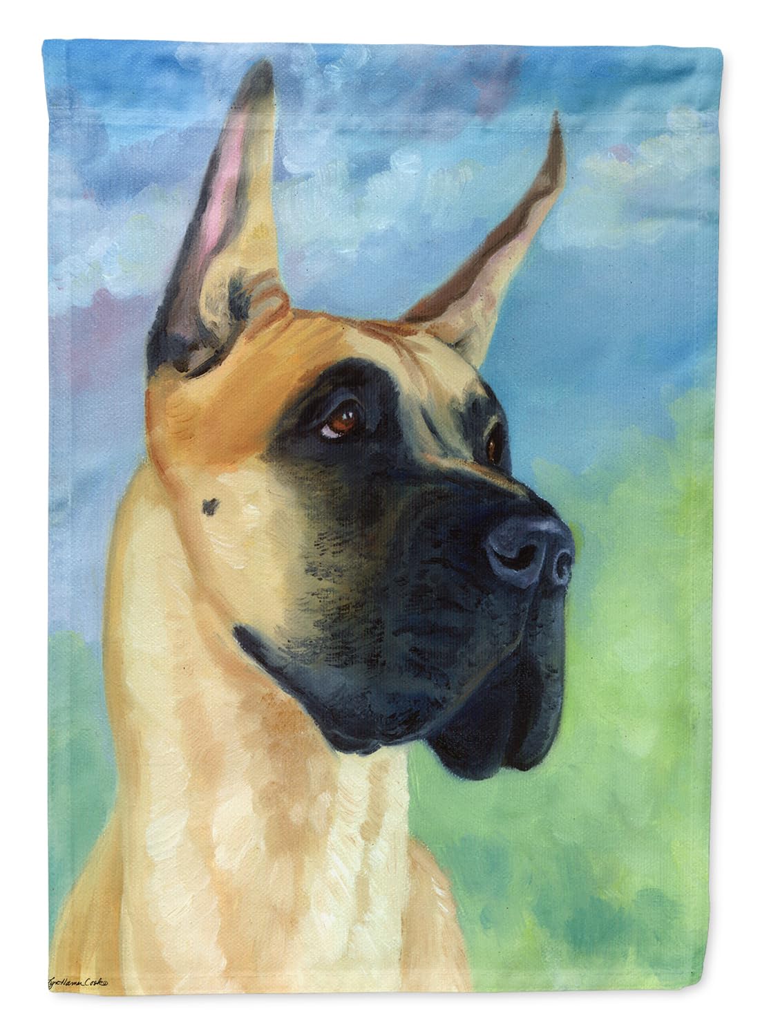 Drapeau de jardin Dogue Allemand petit format multicolore Caroline's Treasures 7387GF