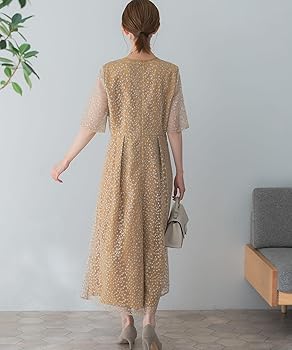 ＊美品＊ kaene スパンコールエンブロイダリーワンピース セール】スパンコールエンブロイダリードレス（ドレス）｜kaene