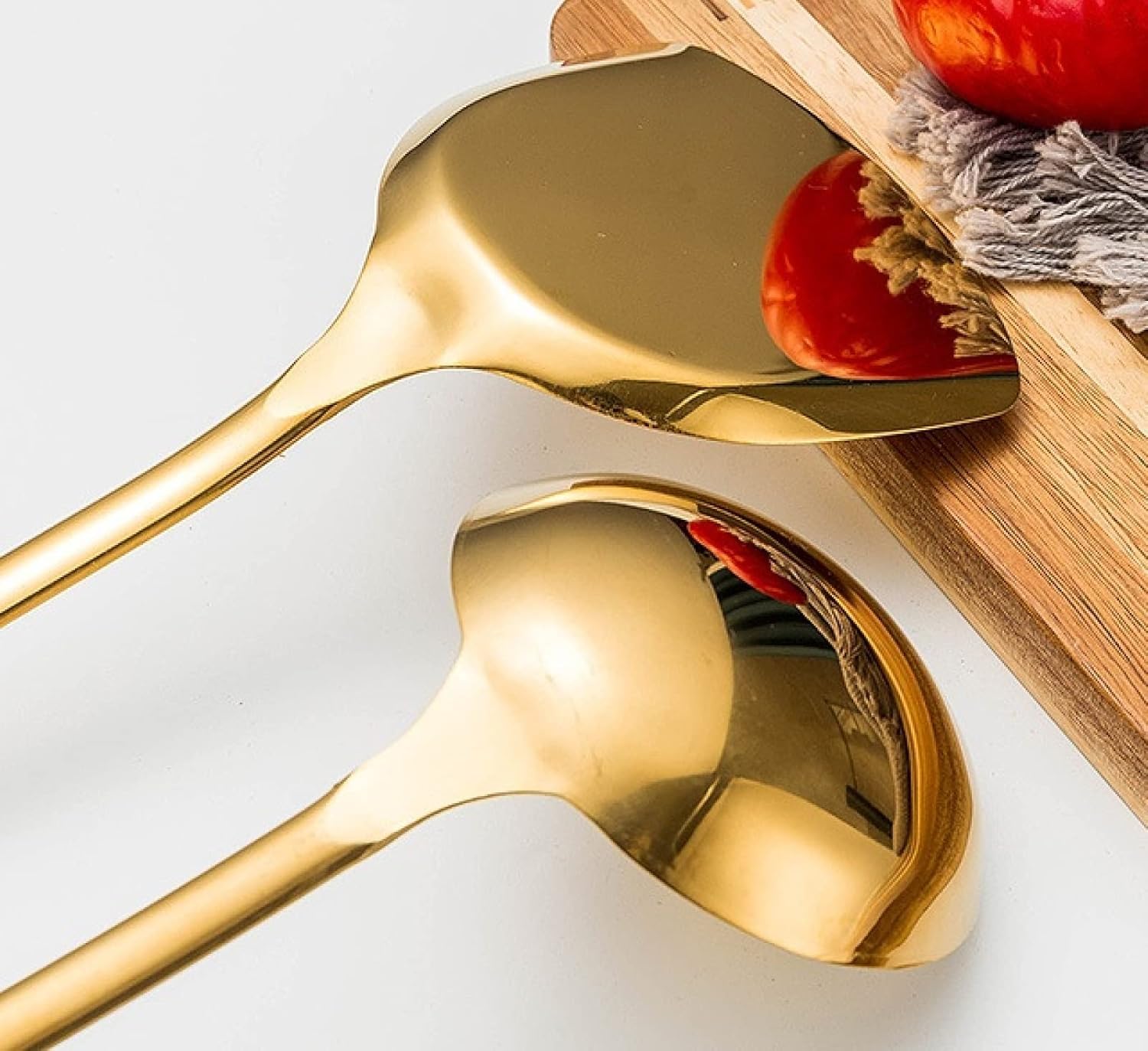 Set di Utensili da Cucina, Set di Utensili da Cucina 7 Pezzi di Pentole Utensili da Cucina con Manico in Ceramica in Acciaio Inossidabile