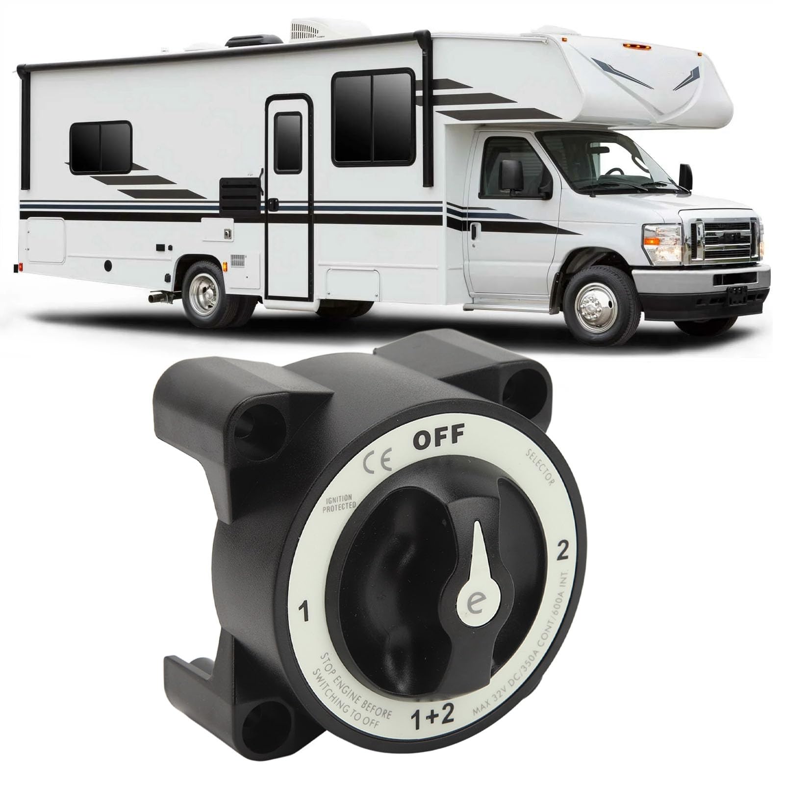 Greluma 1 stuk roterende accu ontkoppeling isolatie,12-24V stroomonderbreking schakelaar voor auto boot marine van vrachtwagen Rv Caravan Greluma 1 stuk roterende accu ontkoppeling isolatie,12-24V stroomonderbreking schakelaar voor auto boot marine van vrachtwagen Rv Caravan