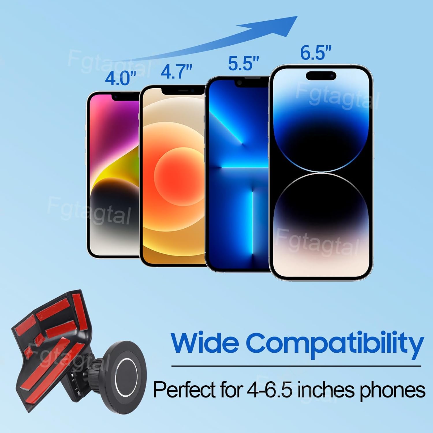 Car Phone Mount Compatible with Chevrolet Corvette C8 2020-2025, Cell Phone Holder for Center Console Navigation Screen, Handsfree Car Phone Stand