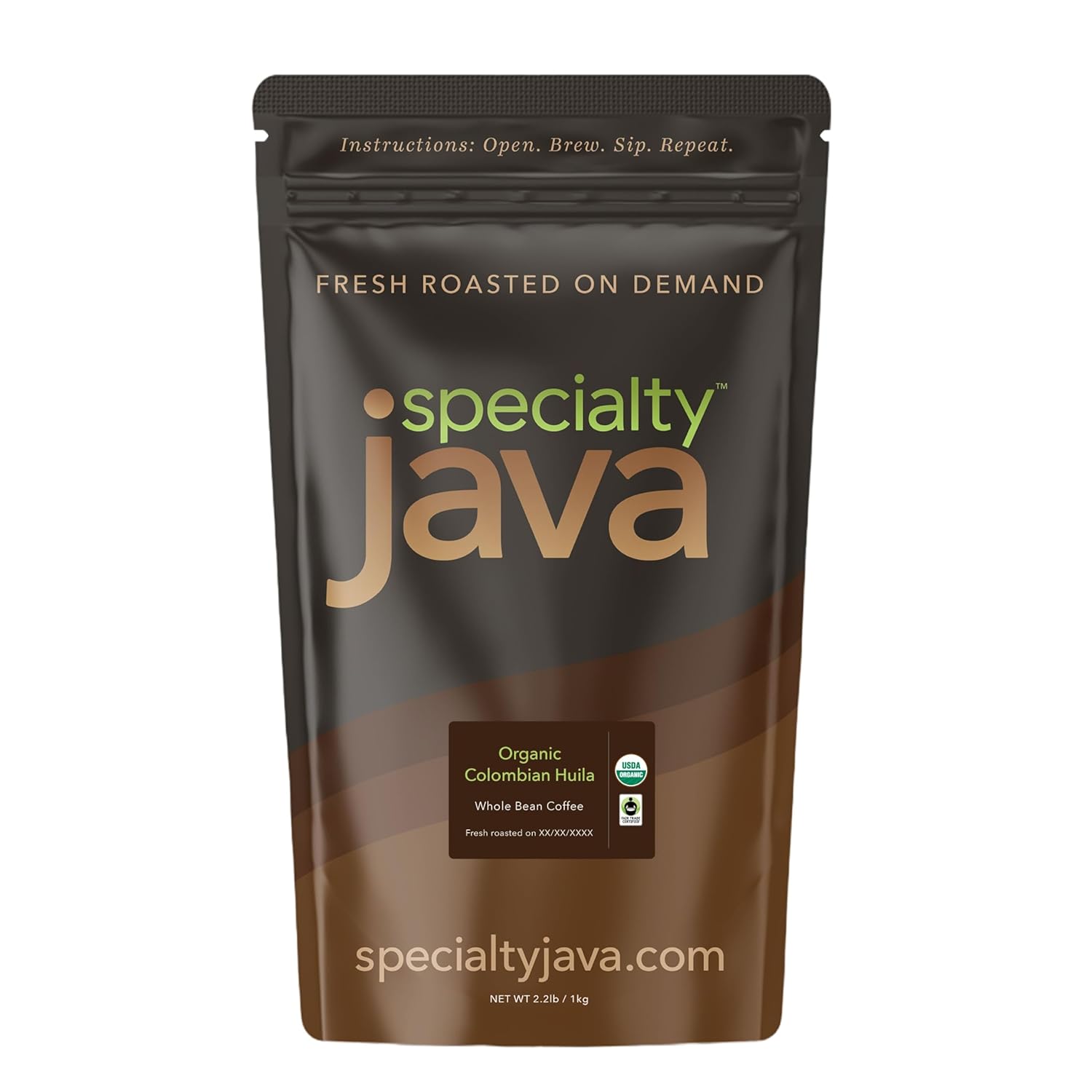 Organic Espresso Allegro: 2.2 lb Whole Bean Coffee, Fresh Roasted Personally for You on Order & Shipped Direct, Dark Roast, Fair Trade Certified, 100% Arabica Specialty Coffee, Read About Below