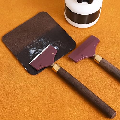 Miniatura 8 de 2 espátulas de pegamento con mango de madera, raspador de pegamento, aplicador, esparcidores de pegamento, herramienta de aplicación de pegamento,