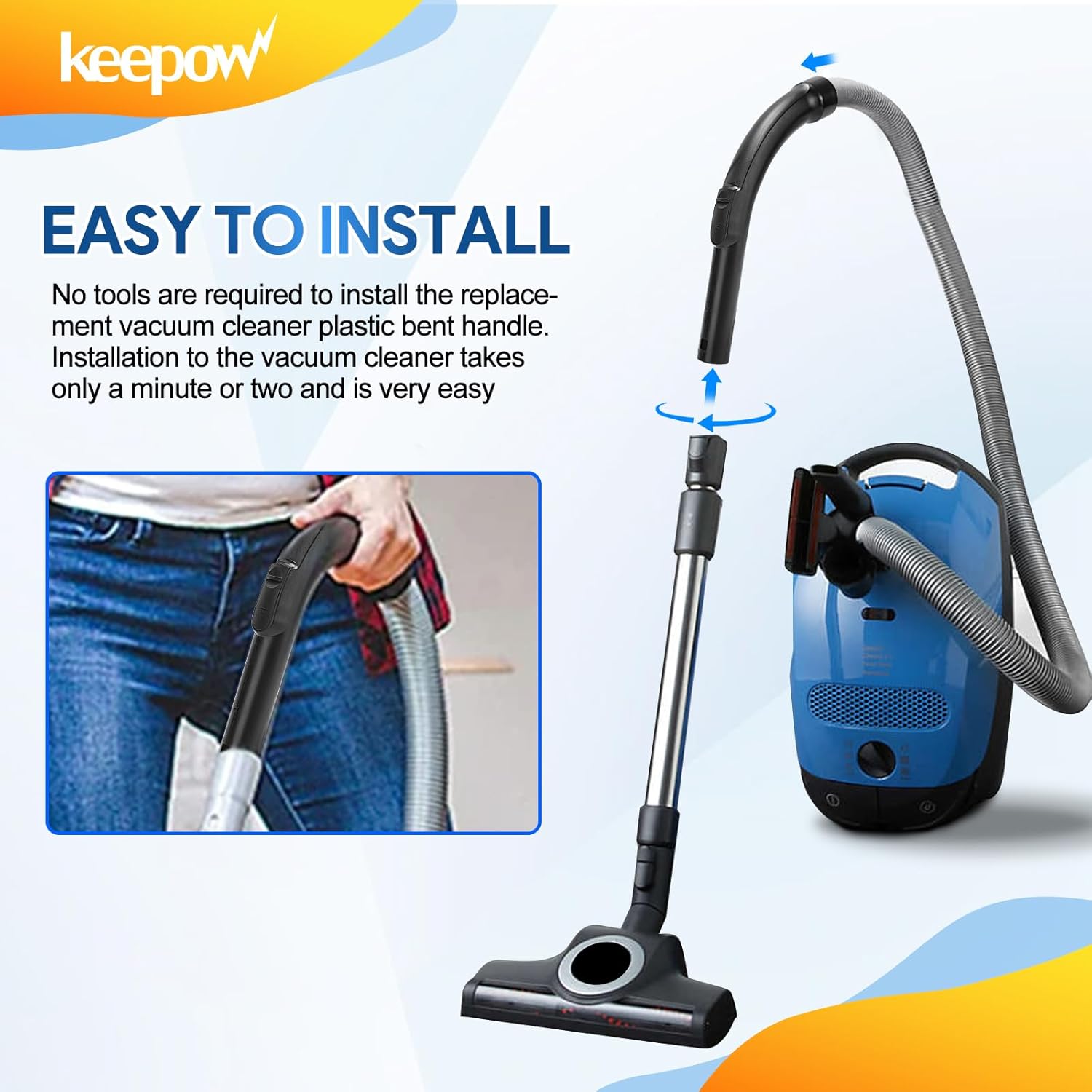 KEEPOW Replacement Vacuum Attachement Part Compatible with Miele Vacuum Cleaner Compact C1, C2, C3, S4