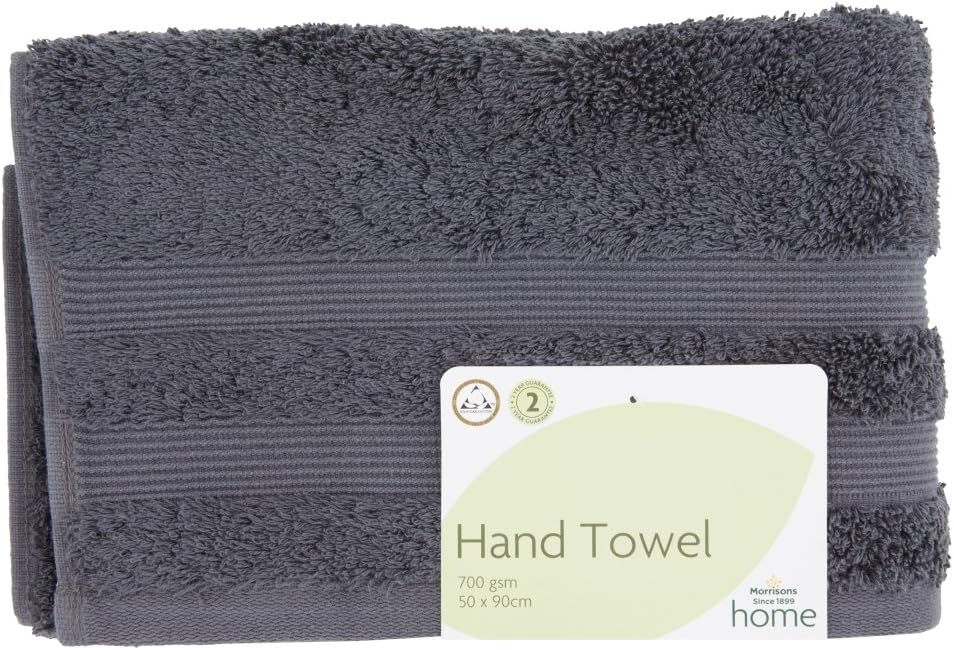 Morrisons Home Graphite Hand Towel Amazon.co.uk Home & Kitchen