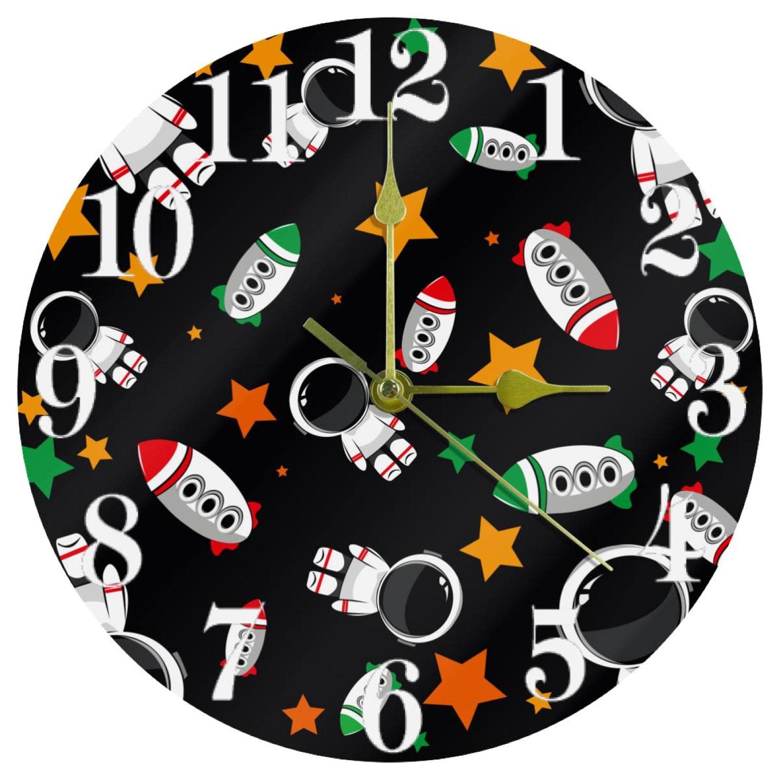 Horloge murale sans tic-tac et précise à quartz pour bureau et école