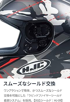 Amazon | HJC(エイチジェイシー) バイクヘルメット フルフェイス BLACK