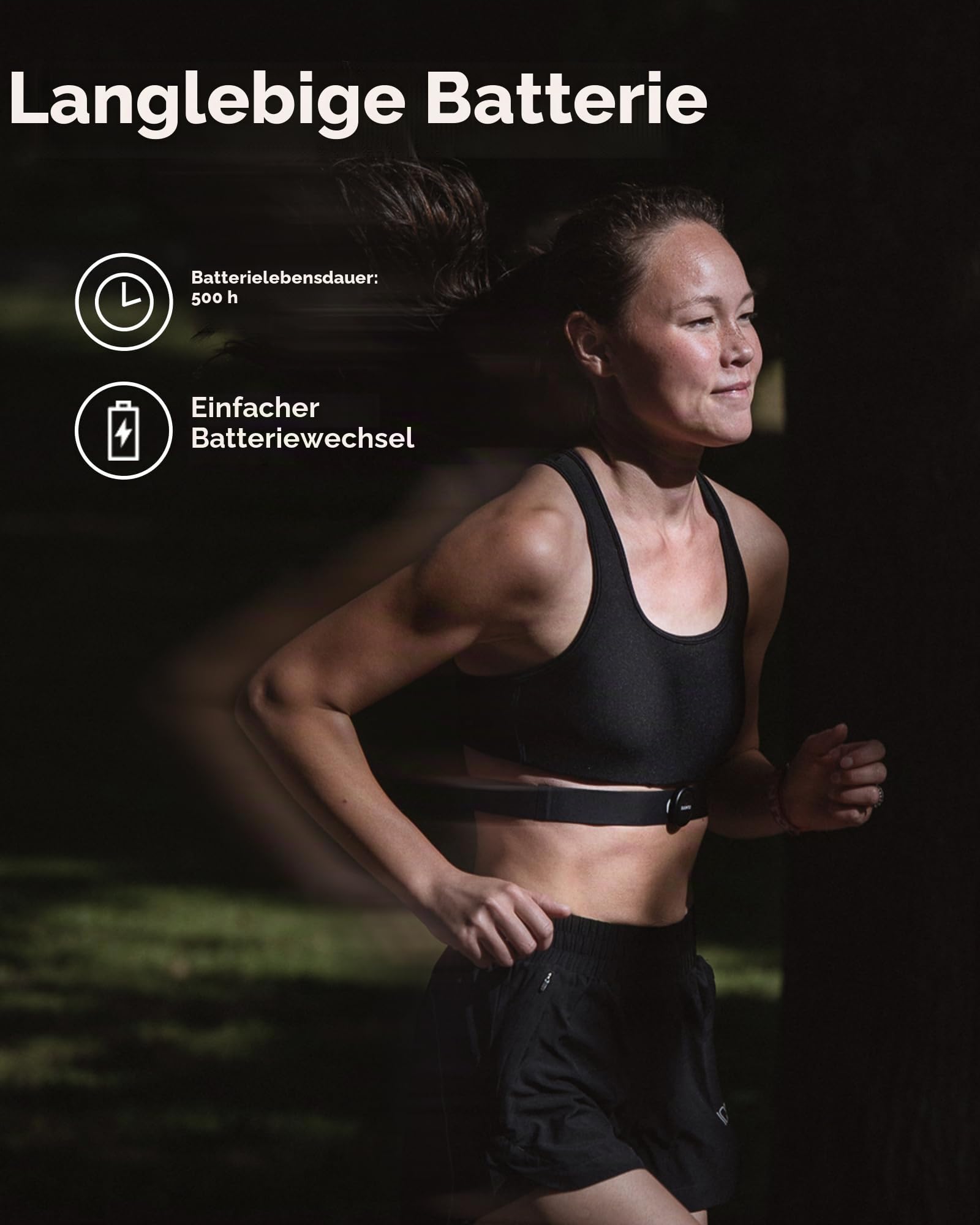 SUUNTO Intelligenter Herzfrequenzgürtel: Überlegene Herzfrequenzmessung, Bequeme Passform, schwarz