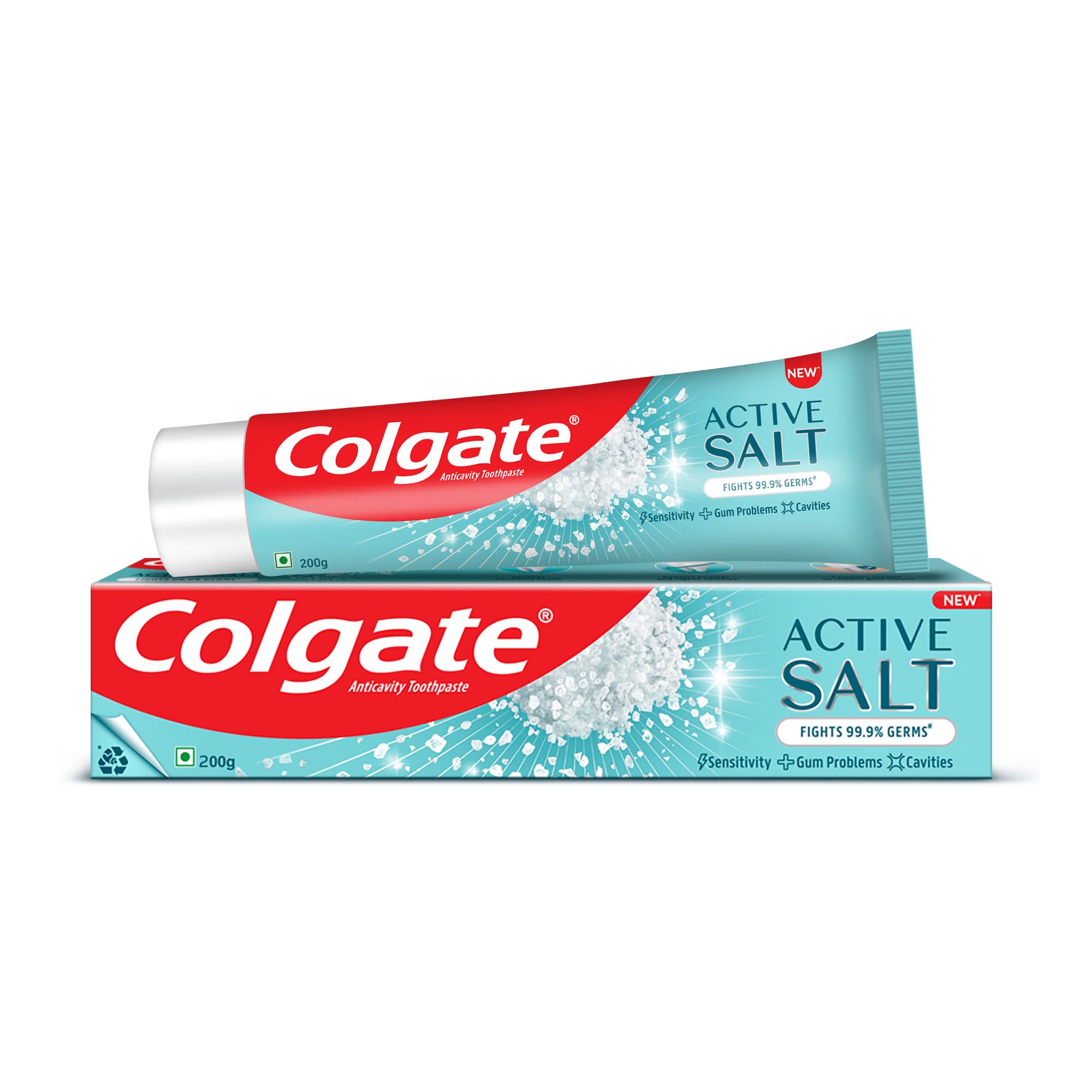 Active Salt Toothpaste, Germ Fighting Gum Care Toothpaste, 200g