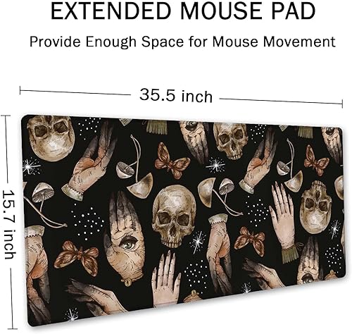 Miniatura 9 de SSOIU Alfombrilla grande para mouse, bonita alfombrilla de escritorio espacial para escritorio, alfombrilla de mouse impermeable para juegos para