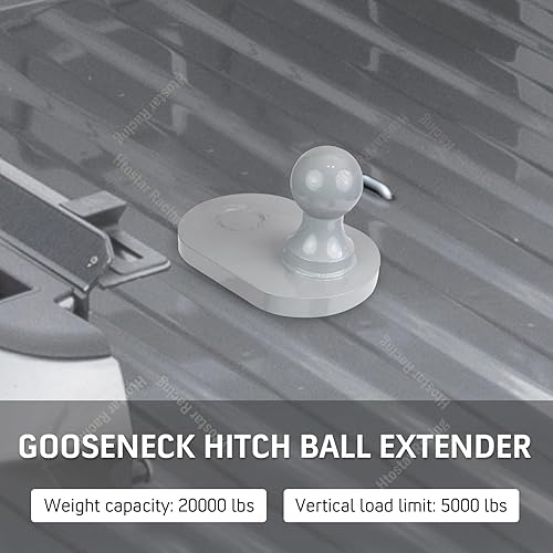 Miniatura 5 de Extensor de bola de enganche de remolque de cuello de cisne de 4 pulgadas para 2-516 pulgadas, compatible con agujeros de 2-12 compatible con B y W