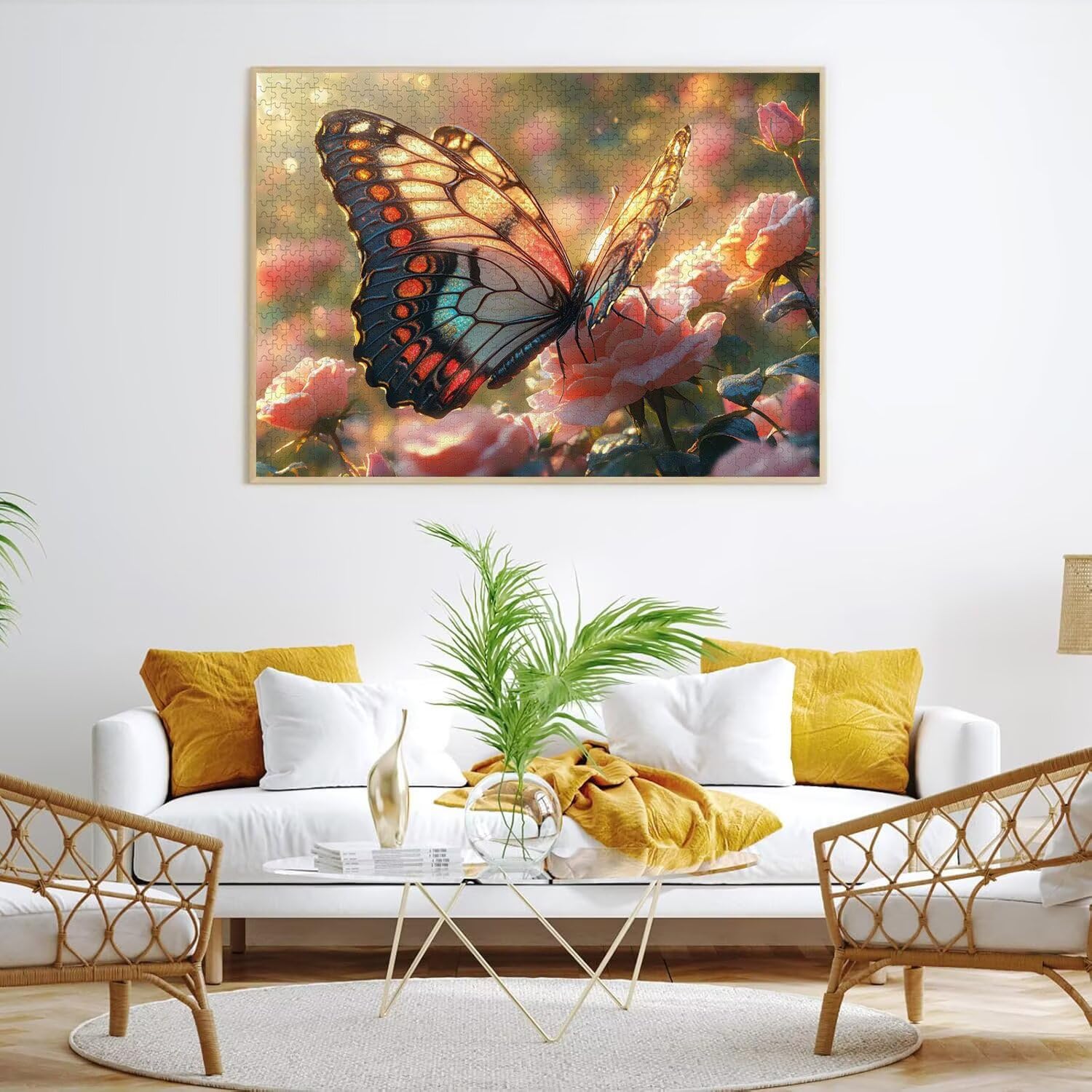 Puzzle dla dorosłych 2000, kwiat motyla, 99 x 70 cm, n-237