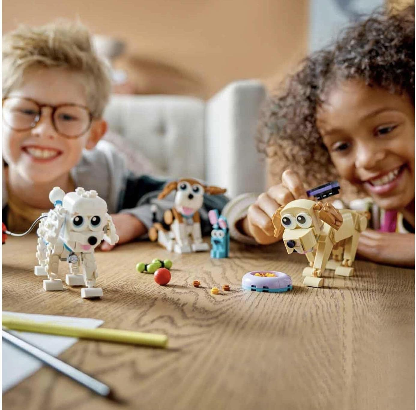 Lego 31137 Creator 3-in-1 Adorable Dogs Dachshund Pug Poodle Toy Construction Toy for Children Age 7+ Gift for Dog Lovers