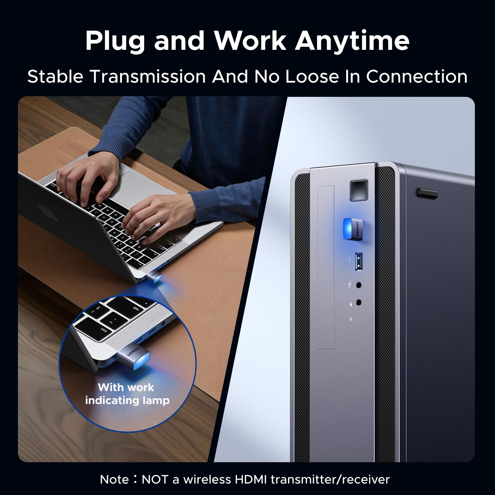 UGREEN 4 Pack HDMI Dummy Plug 4K@60Hz 2K@60Hz 1080P@120Hz, EDID Emulator, Virtual Monitor Emulator, HDMI Headless Adapter for Remote PC, Laptop - 3