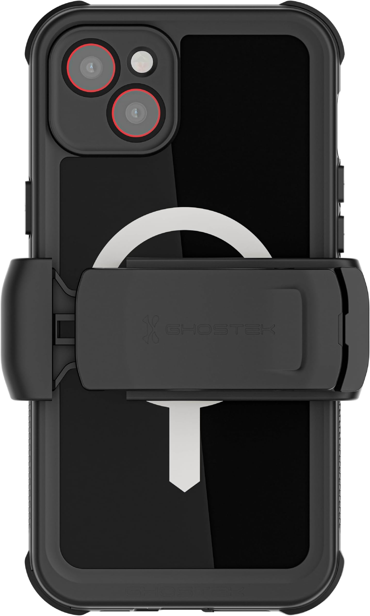 NAUTICAL iPhone 14 Plus Waterproof Case with Screen Protector, Belt Clip, MagSafe Magnets Shockproof Heavy Duty Protective iPhone Cases Designed for 2022 Apple iPhone 14Plus (6.7 inch) (Black)