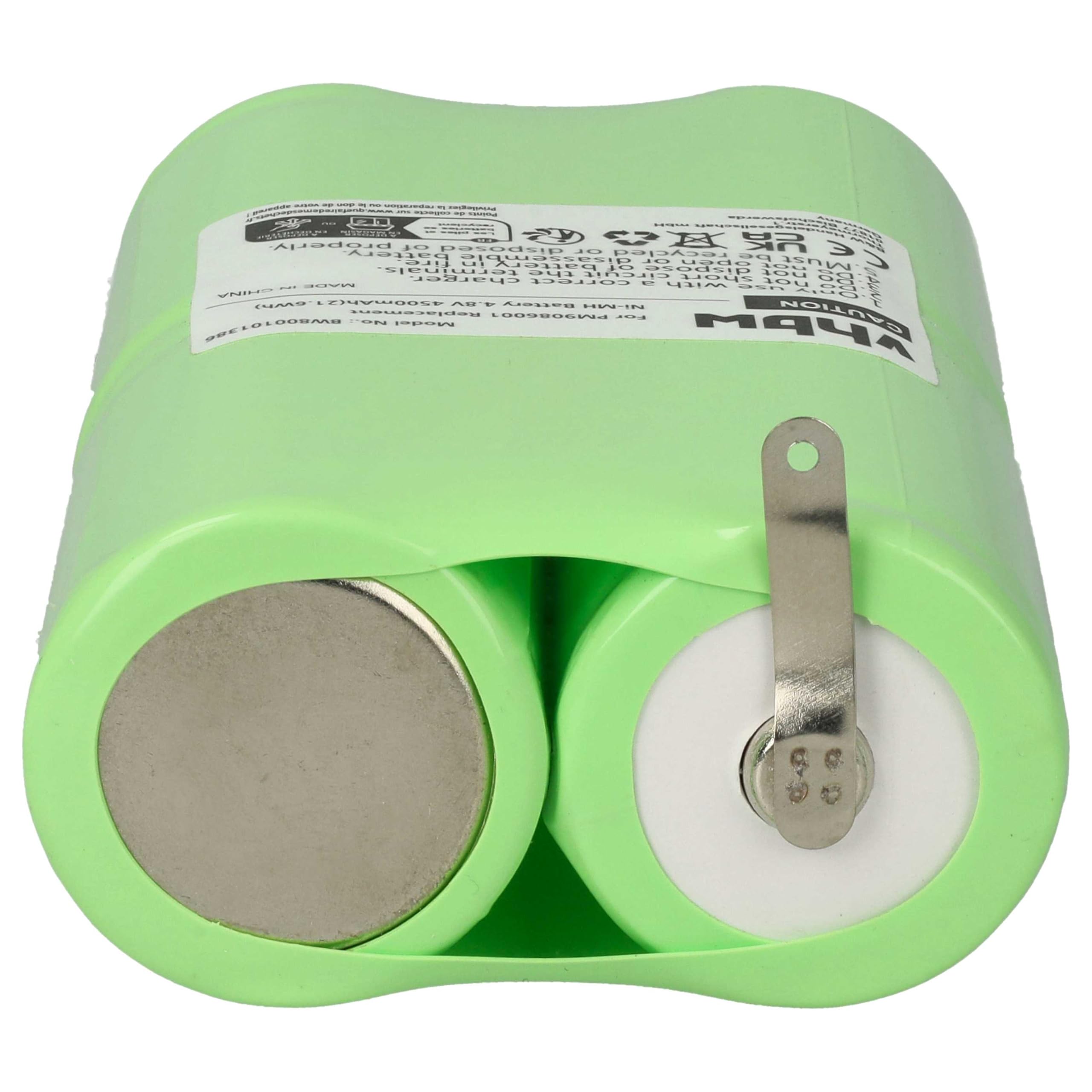 vhbw 2X Akku kompatibel mit Fluke 99 | 98, 97, 96, 96B, 92B, 983, 95, 99B, 98 Auto, 97 Auto Messgerät (4500 mAh, 4,8 V, NiMH)